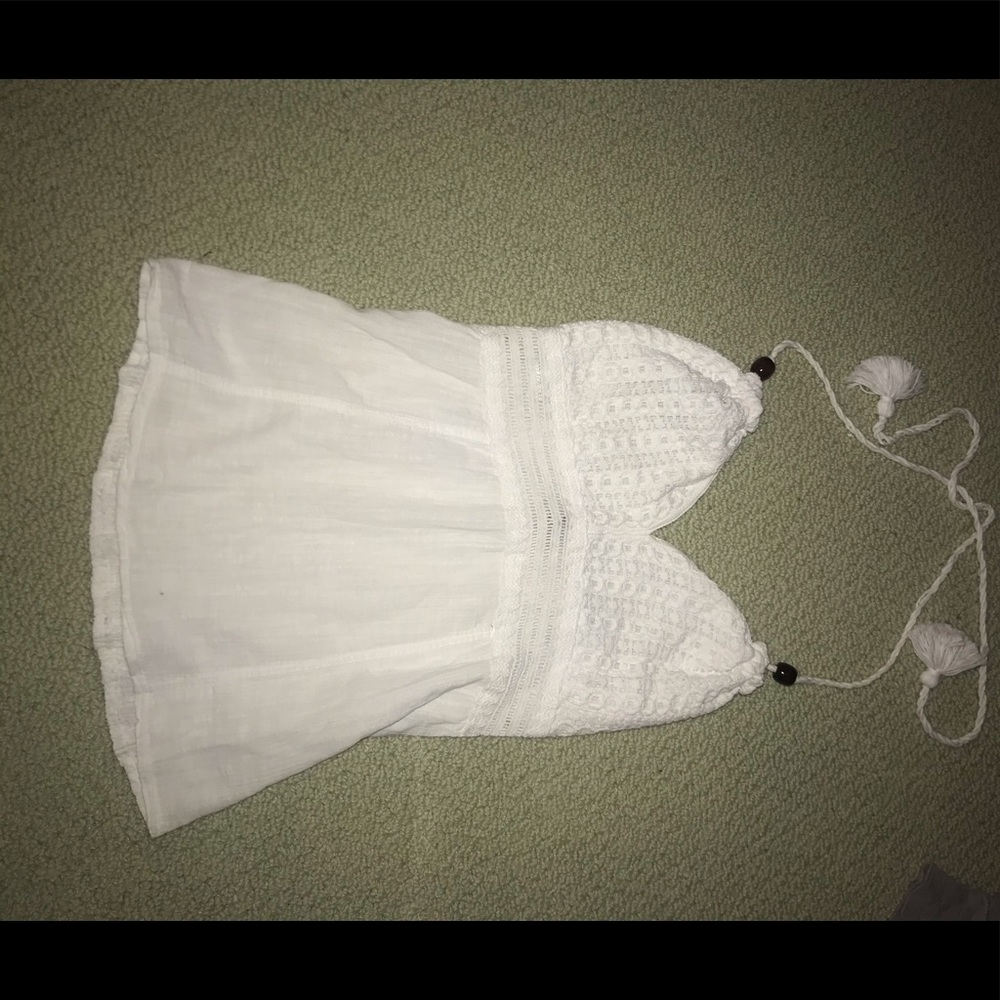 White lacey top